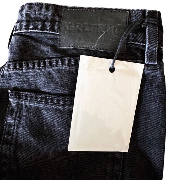 GrIfrnd The Kate size 24 Low Rise Slim Crop Jeans Distressed Black Straight - Picture 8 of 12